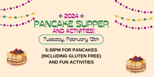Fat Tuesday Pancake Supper slide (500 x 250 px)