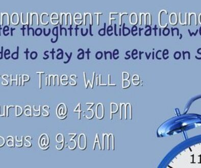 Announcement from Council