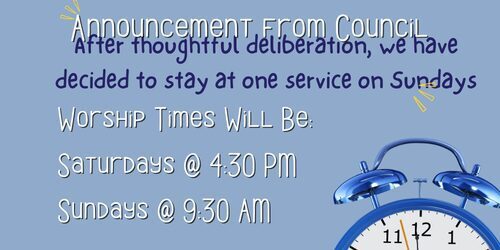 Announcement from Council
